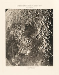 Carte photographique de la lune, planche II (A Hold fényképészeti térképe, II. lemez),március 15. alkotó: Charles le Morvan