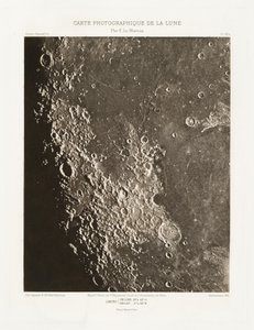 Carte photographique de la lune, planche VIII.A (A Hold fényképészeti térképe, VIII.A lemez),szeptember 13. alkotó: Charles le Morvan