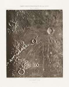 Carte photographique de la lune, planche XIII.A (A Hold fényképészeti ábrája, XIII.A lemez),október 23. alkotó: Charles le Morvan
