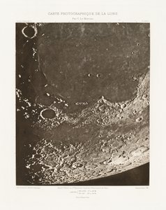 Carte photographique de la lune, planche XVIII.A (A Hold fényképészeti ábrája, XVIII.A lemez),október 20. alkotó: Charles le Morvan