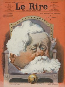 Armand Fallieres francia politikus. Illusztráció Le Rire