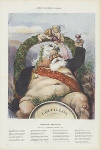 Armand Fallieres borász. Illusztráció Le Rire