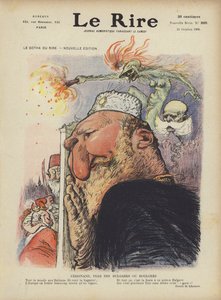 I. Ferdinánd bolgár cár karikatúrája. Illusztráció Le Rire