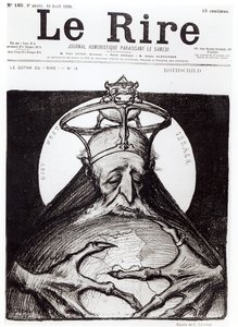 A Rothschild család karikatúrája a Le Rire-ből, 1898. április 16.