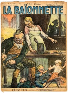 A „” La Baionnette”, Satiric en Colors borítója alkotó: Charles Leandre