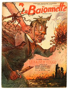 A „” La Baionnette”, Satiric en Colors borítója alkotó: Charles Leandre