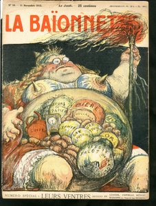A „” La Baionnette”, Satiric en Colors borítója alkotó: Charles Leandre