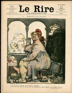 A „” The Laughs” címlapja, színekben szatirikus alkotó: Charles Leandre
