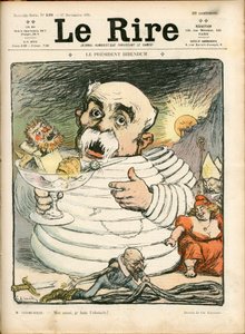 A „The Laughter” címlapja, 198. szám, Színes szatirikus alkotó: Charles Leandre