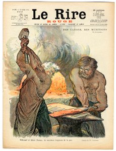 A „The Red Laughter” címlapja, 37. szám, Szatirikus színekben alkotó: Charles Leandre