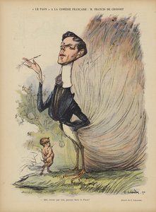 Francis de Croisset francia drámaíró, regényíró és librettista. Illusztráció Le Rire