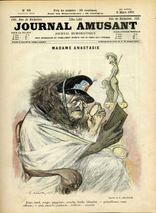 Charles Leandre (1862-1934) illusztrációja a Le Journal Fun borítójára alkotó: Charles Leandre