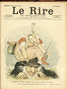 Charles Leandre (1862-1934) illusztrációja a Le Rire borítójára alkotó: Charles Leandre