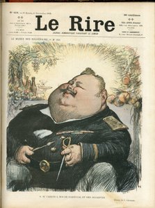 Charles Leandre (1862-1934) illusztrációja a Le Rire borítójára, 418. sz. alkotó: Charles Leandre