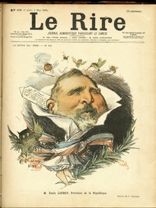 Charles Leandre (1862-1934) illusztrációja a Le Rrire borítójára alkotó: Charles Leandre