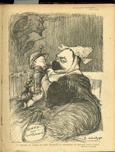 Charles Leandre (1862-1934) illusztrációja Readingben alkotó: Charles Leandre