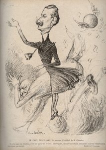 Paul Deschanel úr, a ház új elnöke – Charles Leandre (1862-1934) rajzfilmje a „The Rire” című filmben, 1898 alkotó: Charles Leandre