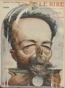 Paul Doumer francia politikus. Illusztráció Le Rire