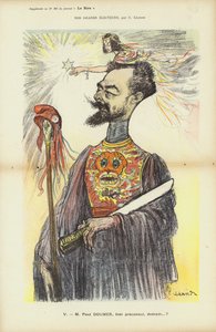 Paul Doumer francia politikus, a Le Rire illusztrációja