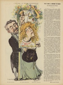Henri Lavetans Varennes című darabjának produkciója a Sarah Bernhardt Színházban. Illusztráció Le Rire