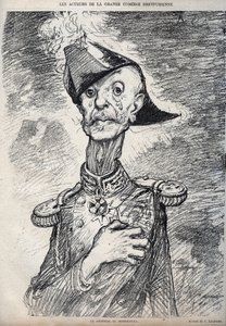 A nagy Dreyfuss-vígjáték szereplői - Raoul Le Mouton de Boisdeffre (De Boisdeffre tábornok) portréja (1839-1919), francia katonaság - Charles Leandre (1862-1934) rajzfilmje a „Le Rire”-ben” 1898 alkotó: Charles Leandre