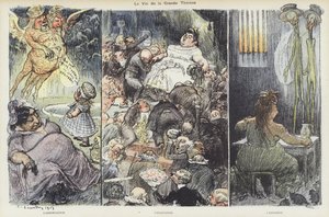 A csaló Therese Humbert élete. Illusztráció Le Rire