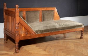Nappali kanapé, 1874 körül (tölgy)