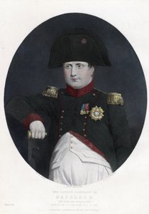 Napóleon legújabb portréja a Bellerophon fedélzetén - Eastlake, Sir Charles Lock (1793-1865) - 1815 - Rézkarc, akvarell - 29,5x22,4 - Magángyűjtemény