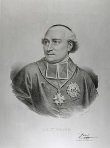 Joseph Fesch bíboros (1763-1839) portréja, amelyet Francois Seraphin Delpech (1778-1825) vésett (metszet) (f/w fotó) alkotó: Charles Louis (after) Bazin