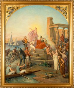 A sport allegóriája (Sport allegóriája) - Charles Louis de Fredy, Baron de Coubertin (1822-1908) festménye, olaj, vászon (97,5x80 cm) alkotó: Charles Louis Fredy de Coubertin