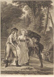 A csók visszatért: A csók visszatért alkotó: Charles Louis Lingée after Jacques Louis François Touzé