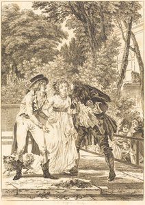 A csók visszatért: A csók visszatért alkotó: Charles Louis Lingée after Jacques Louis François Touzé