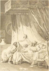 Mona Lisa: Az ágy alkotó: Charles Louis Lingée after Jean Honoré Fragonard