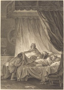 Mona Lisa: Az ágy alkotó: Charles Louis Lingée after Jean Honoré Fragonard