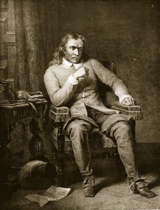 Oliver Cromwell portréja, illusztráció a 