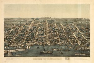 Alexandria madártávlatból, Va. LOC 81694373 alkotó: Charles Magnus