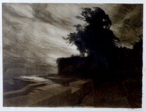 Franciául:  Le Vent - a Cantique des créatures című 9 litográfiából álló sorozathoz tartozik. alkotó: Charles Marie Dulac