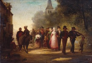 A falusi házasság, 1872 alkotó: Charles Marie Lhuillier