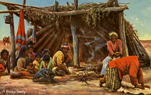 Navajo család alkotó: Charles Marion Russell