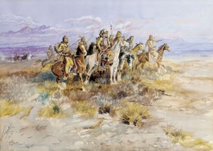 Indiai cserkészpárt, 1897 alkotó: Charles Marion Russell