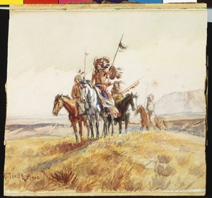 Indiai Háborús Párt, 1902 alkotó: Charles Marion Russell