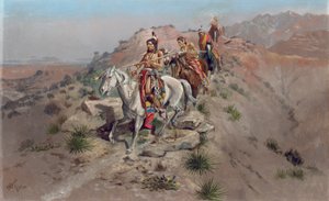 A hadiúton, 1895 alkotó: Charles Marion Russell