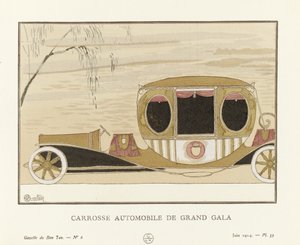 Grand Gala Motorkocsi, kocsma. 1914 (sablonnyomat) alkotó: Charles Martin