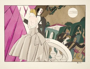 La Mariee, a Sports & Entertainment, pub. 1914 (sablonnyomat) alkotó: Charles Martin