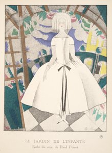 A csecsemők kertje, divattányérok gyűjteményéből, 1920 (stencilnyomat) alkotó: Charles Martin