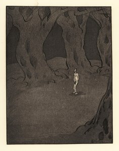 Renaud ruháit, pénzét és lovát rabolták el tolvajok. alkotó: Charles Martin