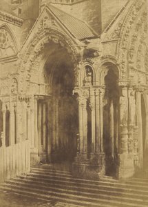 Chartres-i katedrális. Septentrional portál. alkotó: Charles Marville