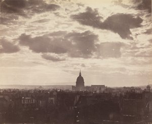 [Felhőtanulmány Párizs felett], 1850-es évek. alkotó: Charles Marville
