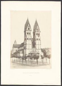 Szent Kasztor templom Coblentzben alkotó: Charles Marville