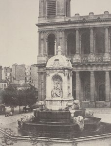 Szökőkút St. Sulpice-ban, 1851. alkotó: Charles Marville